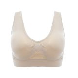 Bras For Women Plus Size Seamless Bra Cotton Breathable Underwear Wireless With Pads Push Up Bra Plus Size