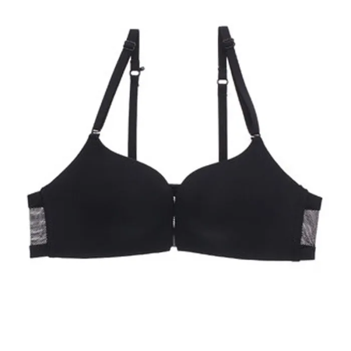 CINOON New Fashion Wireless Front Closure Bras For Women Sexy Lingerie Comfort Push Up Bra Adjusted Seamless Backless Bralette
