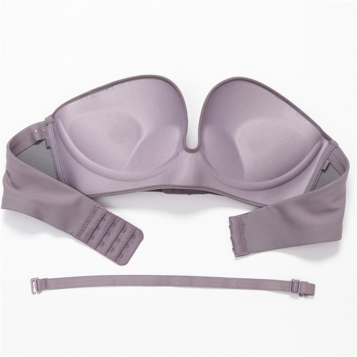 Front Closure Sexy Push Up Bra Women Invisible Bras Underwear Lingerie for Female Brassiere Strapless Seamless Bralette ABC Cup