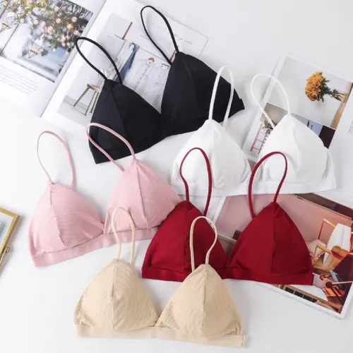 2020 Women Seamless Soft Bras for Women Thin Strap Wireless Push Up Bra Backless Comfort Underwear Bralette Sexy Lingerie