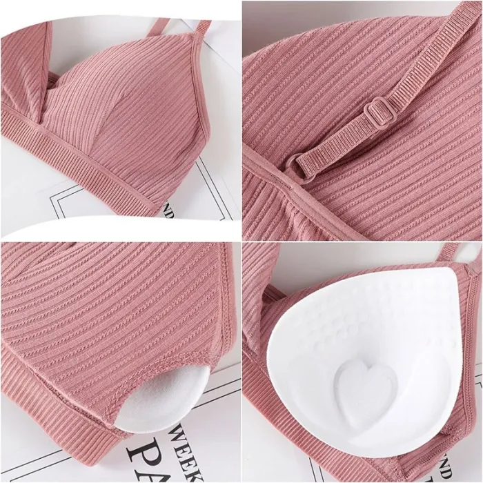 Sexy Push Up Bras For Women Padded Bra Comfort Wireless Brassiere Bralette Cotton Padded Underwear Female Sexy Lingerie