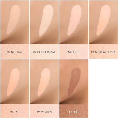 FOCALLURE Eye Concealer & Base 7 Colors Full Coverage Suit for All Color Skin Face/Eye Makeup Liquid Concealer