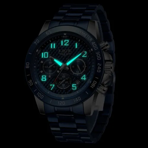 Men's Watch Quartz Clock Male Fashion Stainless Steel Wristwatch with Auto Date Design Casual Business New Watch