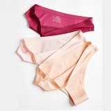Seamless Panties Women Briefs Nylon Ultra-thin G-string Thongs Low Rise Lingerie Ice Silk Briefs Lady Underwear Plus Size