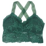 Women Sexy Lingerie Lace Bra Hollow Bralette Backless Crop Top Padded Camis Bra Brassiere Female Intimates Soft Underwear