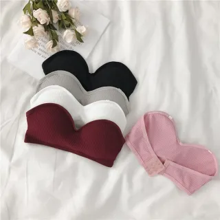Sexy Strapless Bras for Women Wire Free Solid Color Brassiere Female Comfortable 3/4 Cup One-Piece Bra Women Sexy Lingerie