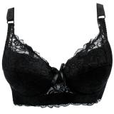 Plus size Foreign Trade Ultra-thin Lace Sexy Thin Cotton Cup Plump Big Push Up Bra Bralette Sexy Bra lingerie Hot