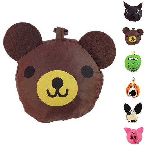 New Reusable Handbag Grocery Tote Storage Eco Travel Animal Shopping Bag Travel packing Organizers(Random Color) Free Shipping
