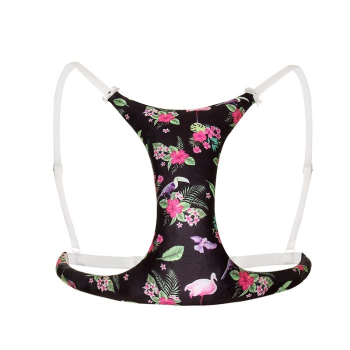 Sleep Shockproof No Steel Ring Printing Anti-Wrinkle Bra Chest Pad Decolletage Cleavage Breast Pillow Bra Sleeper Bolster