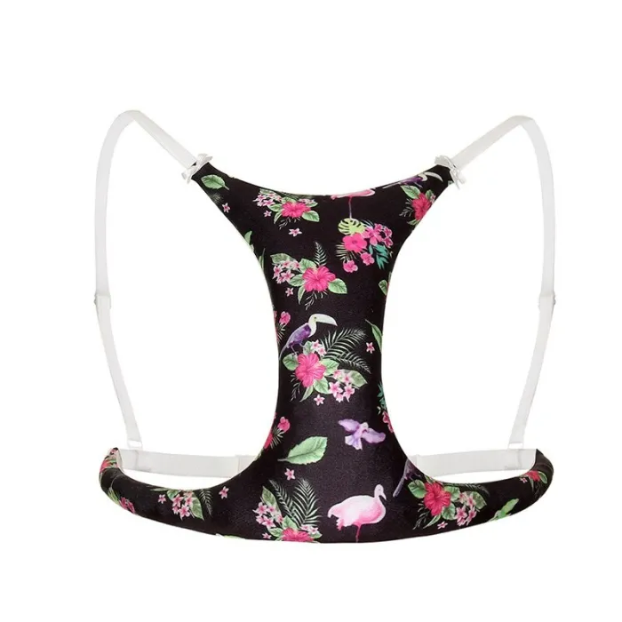 Sleep Shockproof No Steel Ring Printing Anti-Wrinkle Bra Chest Pad Decolletage Cleavage Breast Pillow Bra Sleeper Bolster