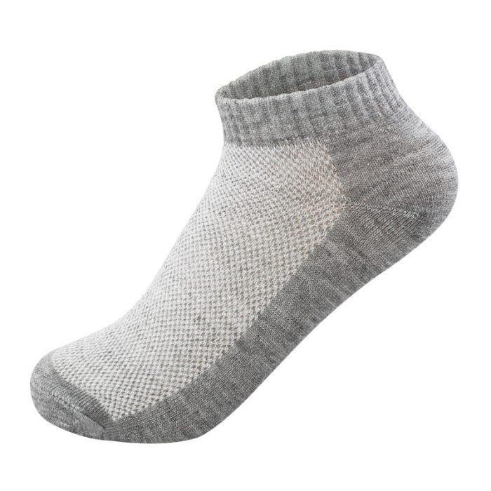 20Pcs=10Pair Breathable Men's Socks Short Ankle Socks Men Solid Mesh High Quality Male Boat Socks HOT SALE 2020 Hot