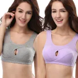 Women's sports bra high elasticity soft no-wire push-ups comfortable breathable sexy extra size bra