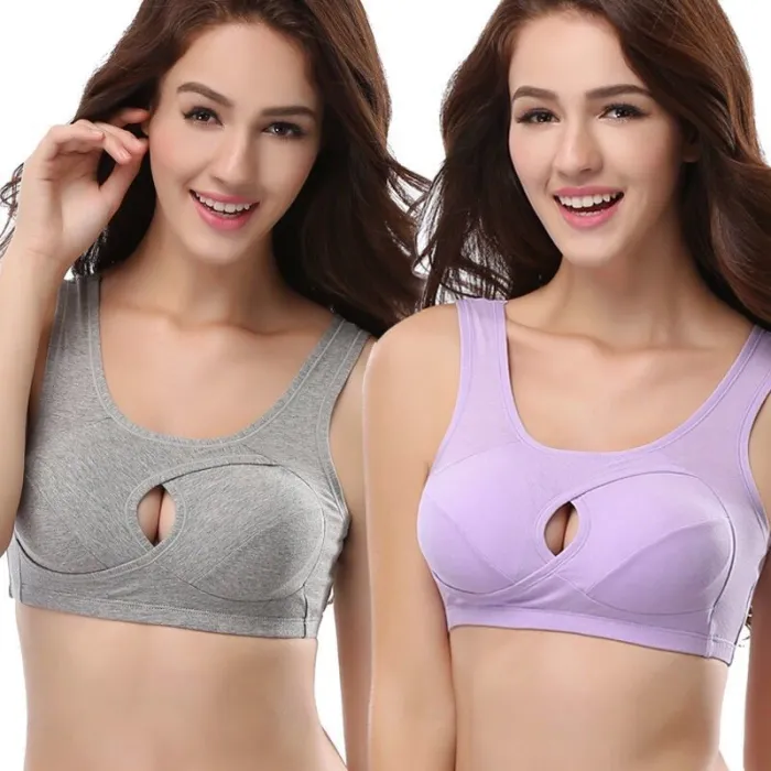 Women's sports bra high elasticity soft no-wire push-ups comfortable breathable sexy extra size bra
