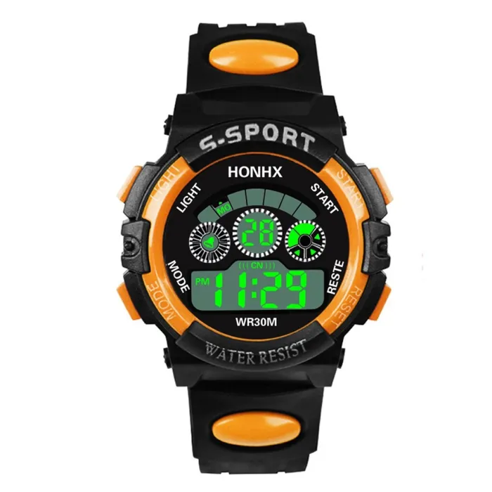 Children watch LED electronic watch Luxury Men Analog Digital Military Sport Waterproof Luminous Wrist Watch Bracelet watch YE1