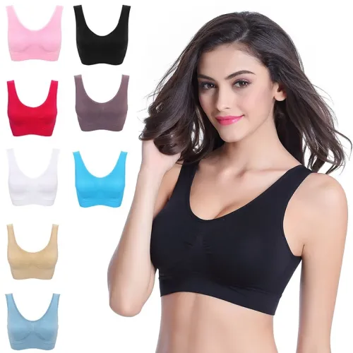 Plus Size Bras For Women Seamless Bra With Pads Big Size 4XL 5XL Bralette Push Up Brassiere Bra Vest Wireless Active Bra