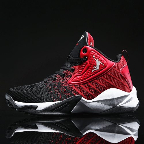 Basketball Shoes Men  Air Cushion Basketball Sneakers High-top Shockproof Couple Shoes Anti-slip Basket Shoes 36-46