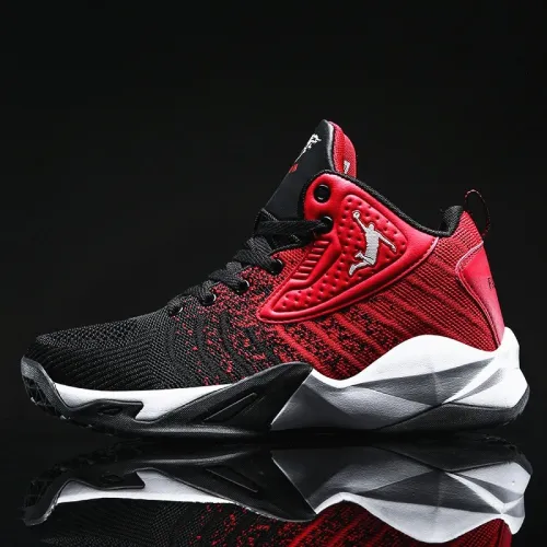 Basketball Shoes Men  Air Cushion Basketball Sneakers High-top Shockproof Couple Shoes Anti-slip Basket Shoes 36-46