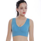 Queenral Plus Size Bras For Women Seamless Bra With Pads Big Size 5XL 6XL Bralette Push Up Brassiere Bra Vest Wireless BH