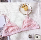 Fashion Thin Sexy Lace Bra Unpadded Bralette Wire Free Push Up Bra Lingerie Breathable Bras For Women Retro Soutien Gorge bh
