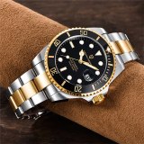 New  DESIGN 100m Waterproof Mechanical Watch NH35A Movement Classic Blue Dial Luxury Men Automatic Watches Stainless Steel