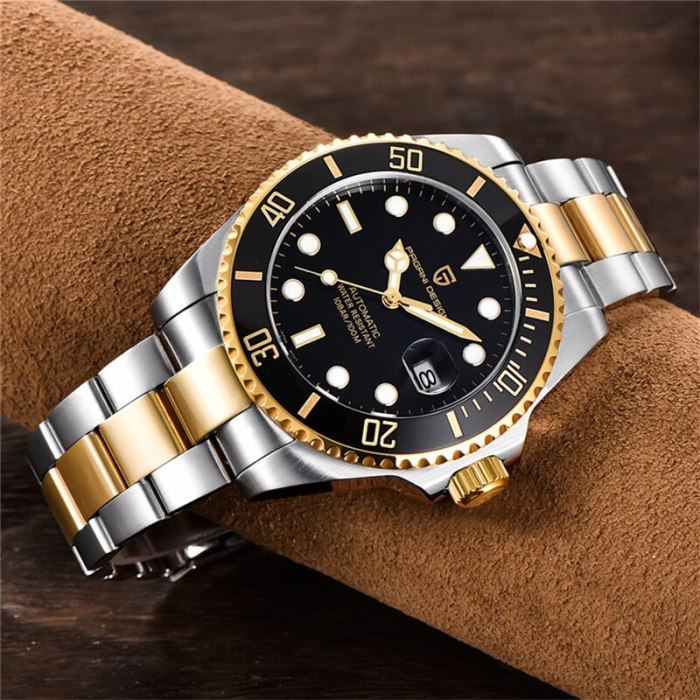 New  DESIGN 100m Waterproof Mechanical Watch NH35A Movement Classic Blue Dial Luxury Men Automatic Watches Stainless Steel