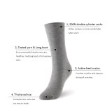 Bamboo socks solid color men socks 6pairs/lot man long boot business socks UK SIZE 7-11 EUR SIZE 40-46