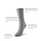 Bamboo socks solid color men socks 6pairs/lot man long boot business socks UK SIZE 7-11 EUR SIZE 40-46