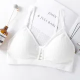 Sexy Push Up Bras For Women Lingerie Bralette Front Hollow Solid Color Bra Wireless Brassiere Seamless Underwear Female Intimate