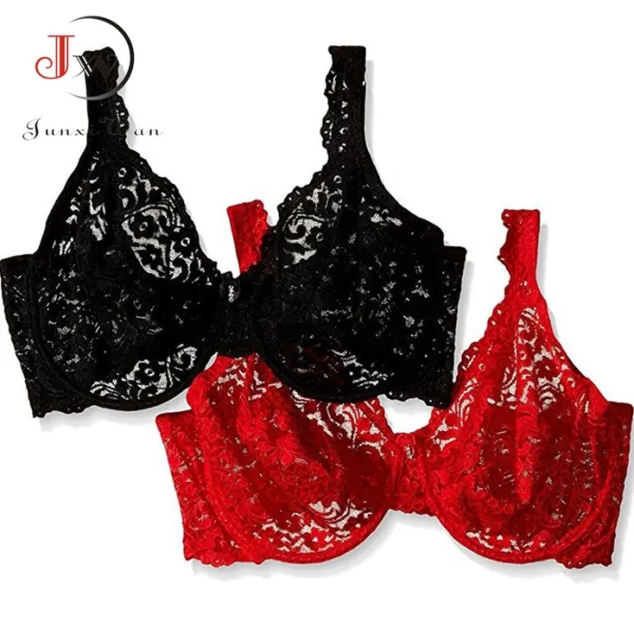 Sexy Women's Lace Unlined Underwire Push Up Bra Full Lace Brassiere Underwear Bras Lingerie Intimates Bralette Women