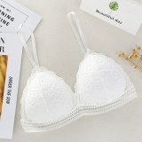 French thin Cup Wireless push up Bra New Sexy Deep V Lace Underwear Women's Bra Fashion lingerie bralette underwear