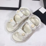 2020 Sandal Summer magic stick white black cowskin Genuine leather platform fashion sandals women Flats shoes size 35-40