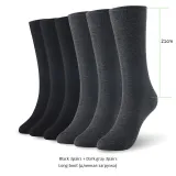 Bamboo socks solid color men socks 6pairs/lot man long boot business socks UK SIZE 7-11 EUR SIZE 40-46