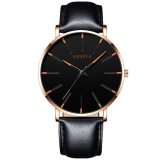 2020 Minimalist Men's Fashion Ultra Thin Watches Simple Men Business Stainless Steel Mesh Belt Quartz Watch