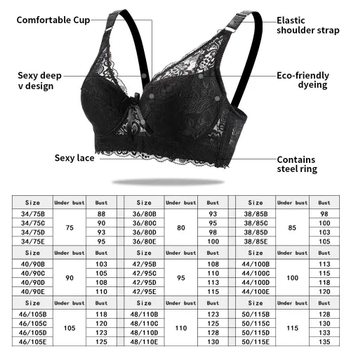 Plus Size bra sexy bralette crop top Underwear push up strapless bra bh lace Female bra Lingerie Brassiere sujetador biustonosz