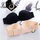 wireless women fashion size d soft black seamless lingerie strapless invisible sexy bralette bra push up