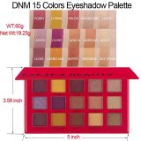 15 Color Nude Shining Eyeshadow Palette Matte Waterproof Anti-staining Pearlescent Makeup Glitter Pigment Smoky Eye Shadow TSLM2