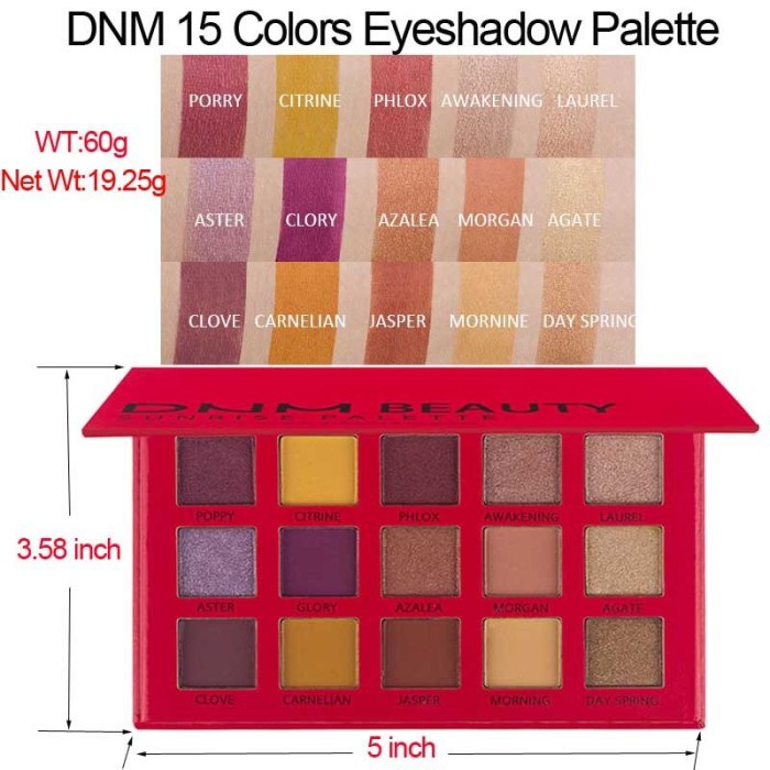 15 Color Nude Shining Eyeshadow Palette Matte Waterproof Anti-staining Pearlescent Makeup Glitter Pigment Smoky Eye Shadow TSLM2