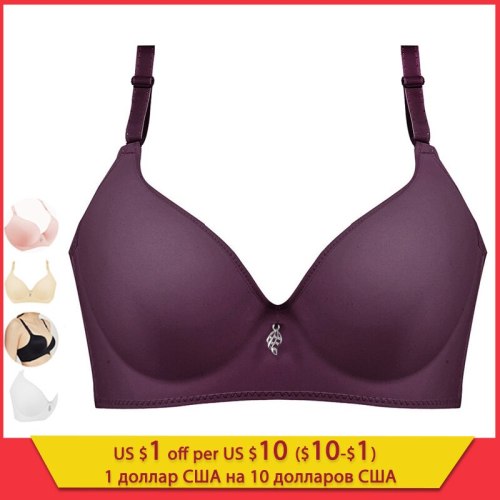 FINETOO Breathable Sexy Underwear Female Wire Free Bra For Women Ladies Fashion Push Up B C Cup Bra Comfortable Wireless Bra New