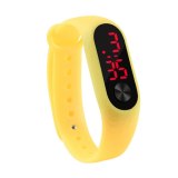 2020 New Men Women Casual Sports Bracelet Watches LED High-Definition Dial Electronic Digital Candy Color Silicone Wrist Watch