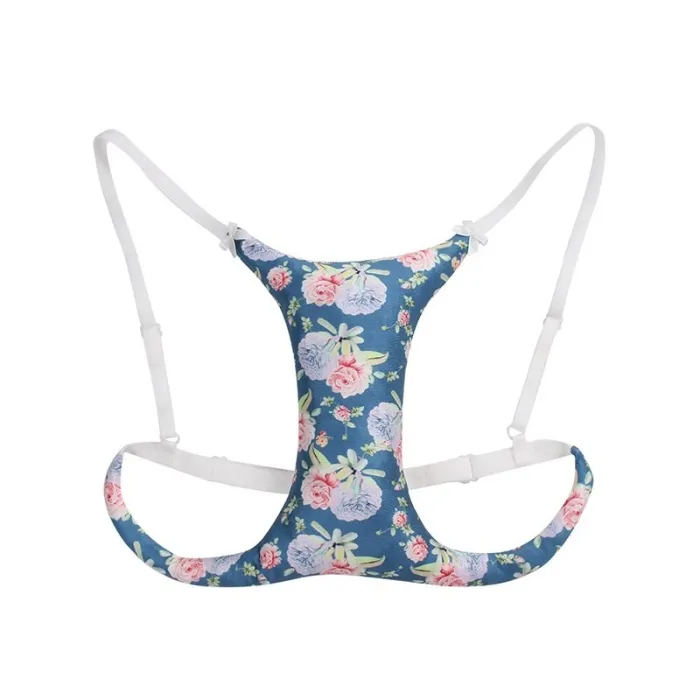 Sleep Shockproof No Steel Ring Printing Anti-Wrinkle Bra Chest Pad Decolletage Cleavage Breast Pillow Bra Sleeper Bolster