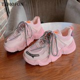 Platform Sneakers women Causal Shoes Fashion Height Increasing  5CM  Sports Sneakers Thick Bottom Chunky Shoes