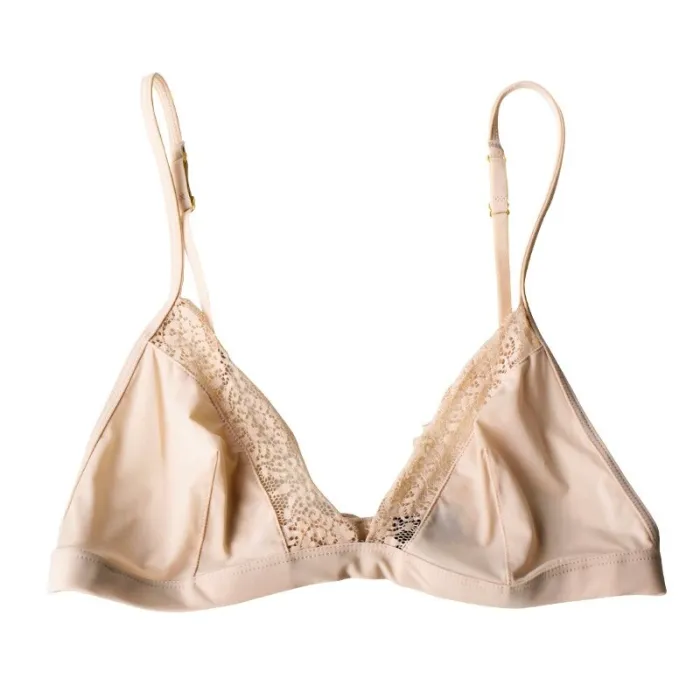 Unlined Smooth Women Female Bralette Sexy Lace Comfortable Wirefree Ladies Bra One Piece Bikini Bras Light Weigt Breathable