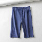 sexy women cotton high waist elastic pure color slim Knee-Length bikeshorts leggings female