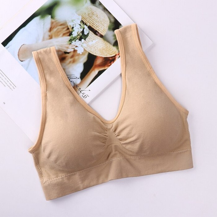 Plus Size Bras For Women Seamless Bra With Pads Big Size 4XL 5XL Bralette Push Up Brassiere Bra Vest Wireless Active Bra