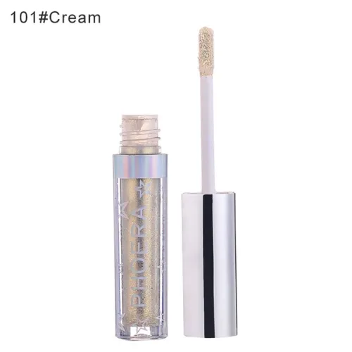 Attractive Gleaming Metal Eyeshadow High Quality Fashion Popular Liquid Eyeshadow Portable Sparkling  Eye MAKEUP Tool TSLM2