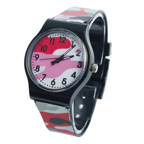 New Silicone Camouflage Children Watch Quartz Wristwatch For Girls Boy Student Watch birthday gifts kids Clock relogio infantil