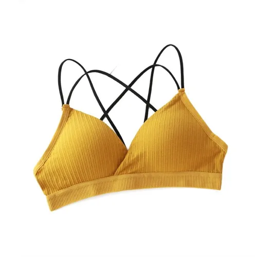 Wireless Sexy Bra Deep V Backless Seamless Soft Cup Bras Underwear Women Invisible Thin Cup Padded Comfortable Solid Lingerie