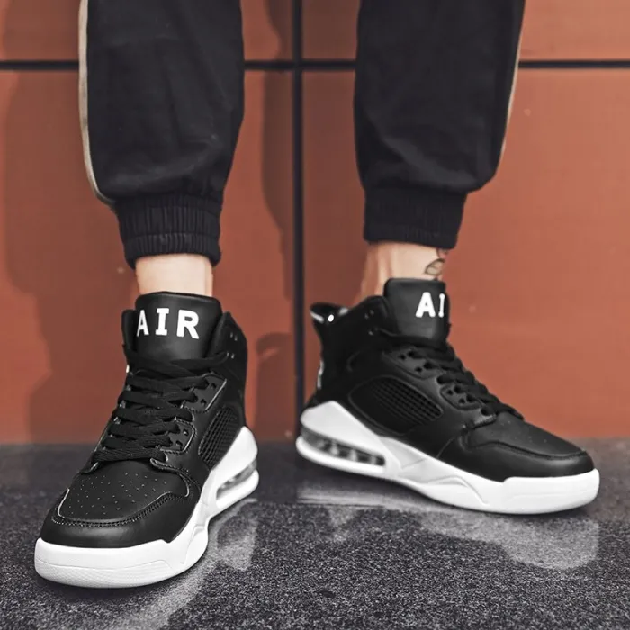 2019 New Men Basketball Shoes Air Cushion Shockproof Basketball Shoes Outdoor Five People Against Sports Shoes