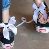 Fashion 2017 New Women Sexy Black Mesh Short Ankle Socks Christmas Girls Fishnet Socks With Cute Bow Ladies Socks 6 Colors