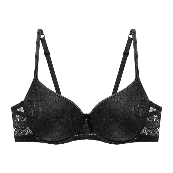 New Plus Size Bra Thin Cup  Lace Bralette For Woman Push Up Cotton Brassiere Underwire ABCD Cup Bras Underwears